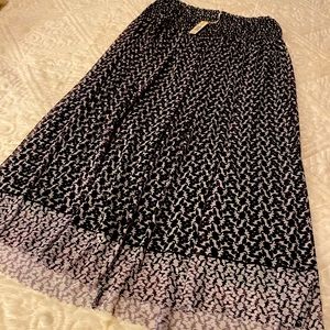 Max Studio long flowing ankle-length skirt